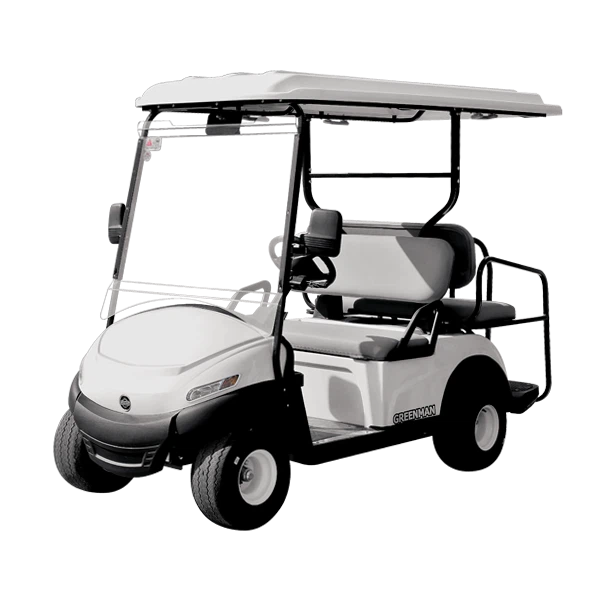 Electric golf cart with rear seat Electric golf cart with rear seat